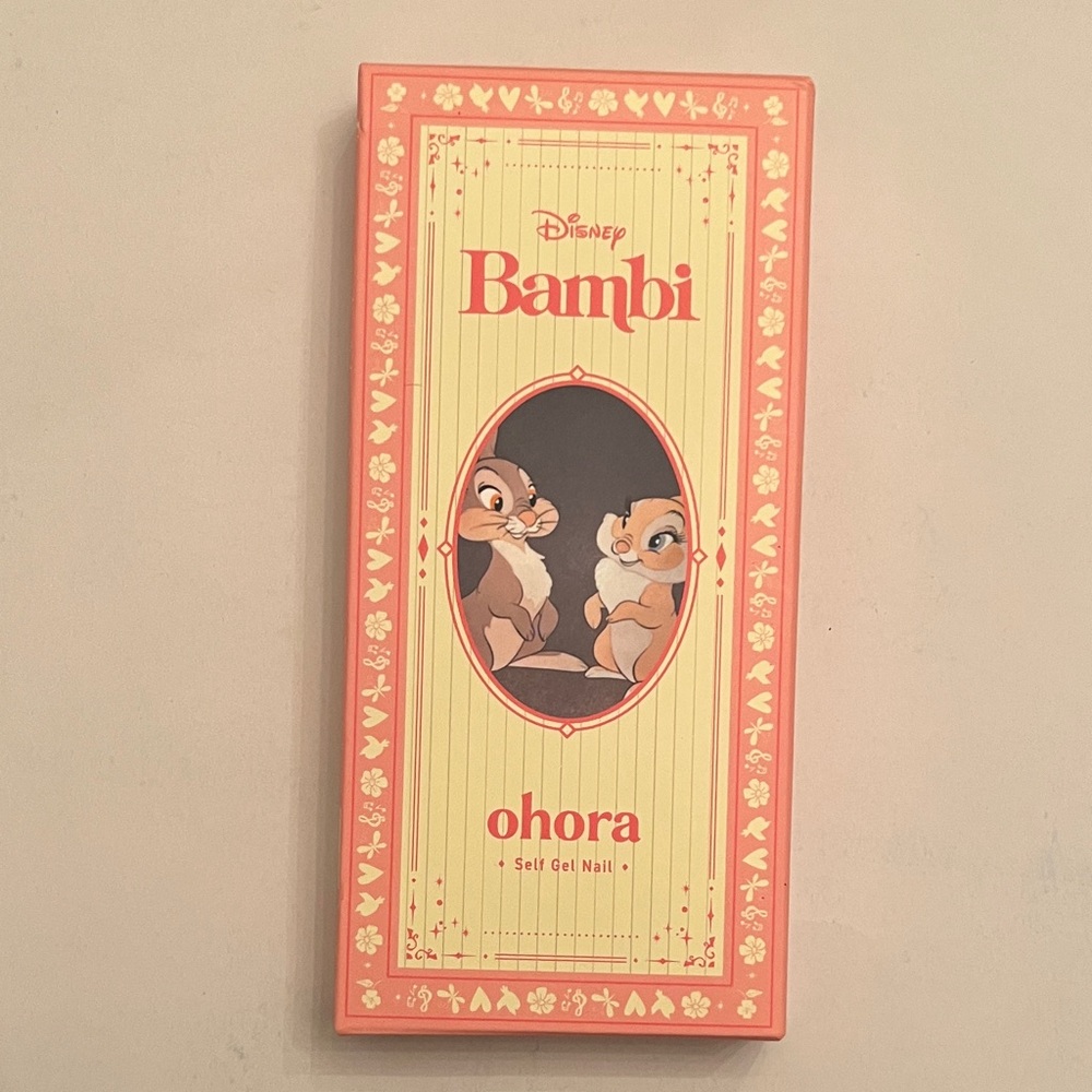 Ohora Disney Bambi Semi Cured Gel Nail stickers- N Flower for Miss Bunny
